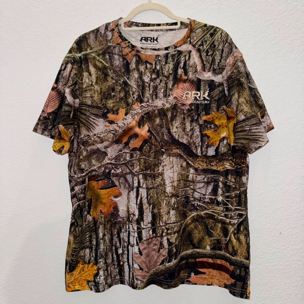 ARK Encounter Men's XL Real tree Like Tee Shirt Short Sleeves Camouflage Outdoor